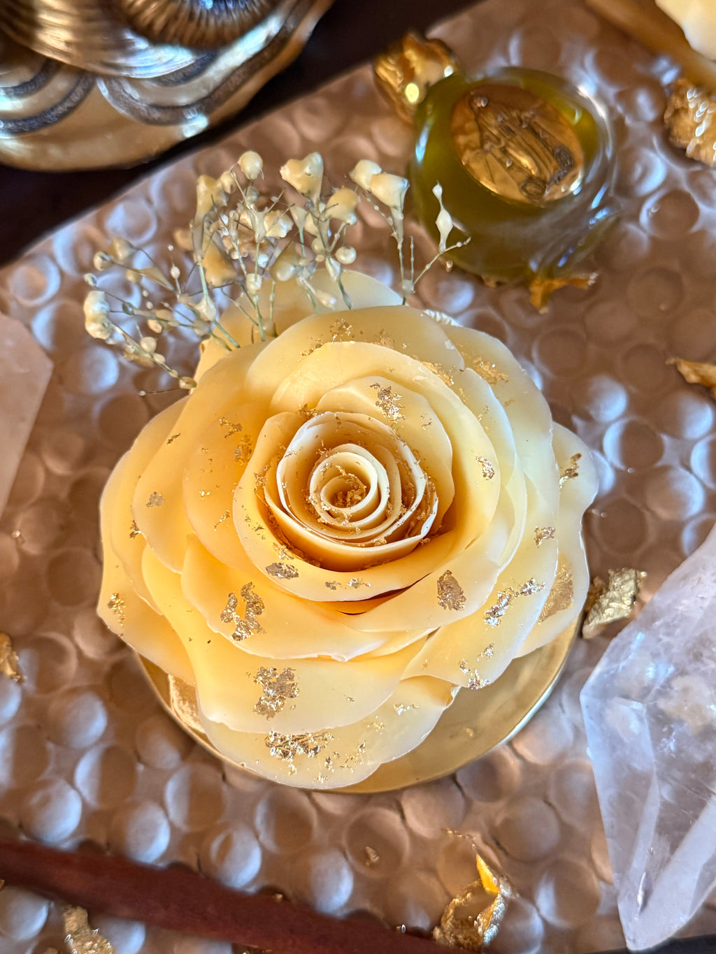 Your Deity Choice Beeswax Altar Rose (1 month wait)