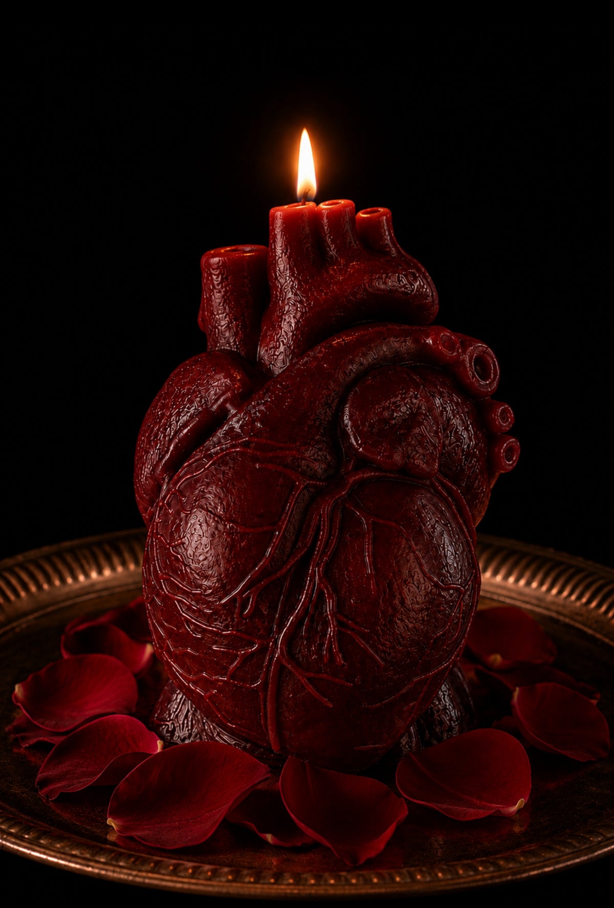 Licorice Root and Saffron Heart Candle